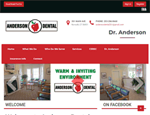 Tablet Screenshot of andersondentalct.com